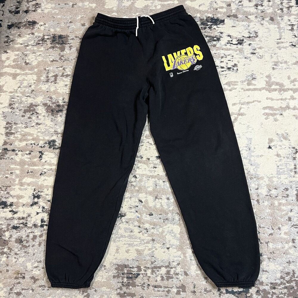 Vintage Team Hanes NBA Los Angeles Lakers Sweatpants Joggers Size L USA Made